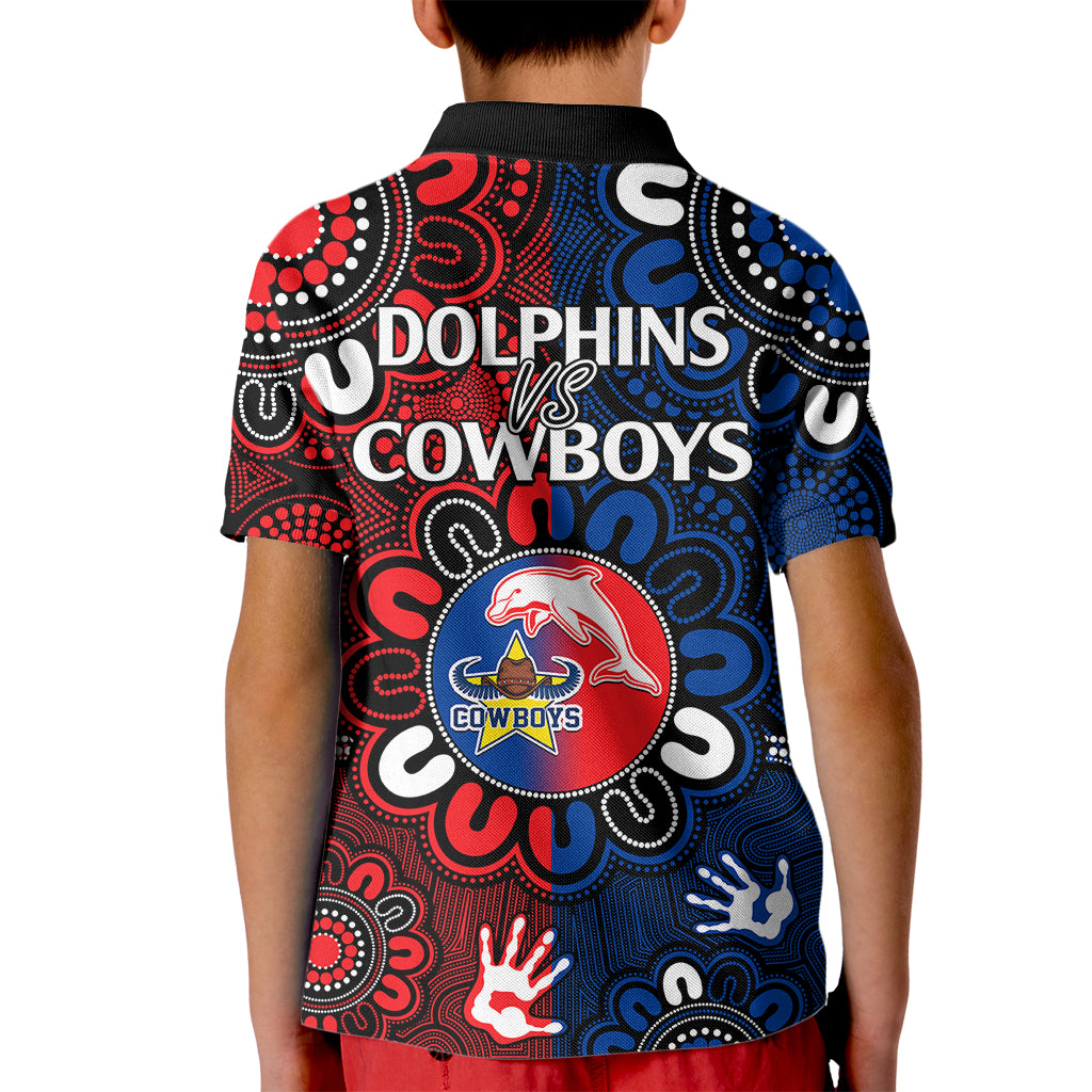 nrl-dolphins-combine-cowboys-rugby-kid-polo-shirt-indigenous-aboriginal-style