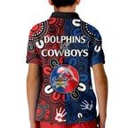 nrl-dolphins-combine-cowboys-rugby-kid-polo-shirt-indigenous-aboriginal-style