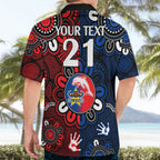 custom-text-and-number-nrl-dolphins-combine-cowboys-rugby-hawaiian-shirt-indigenous-aboriginal-style
