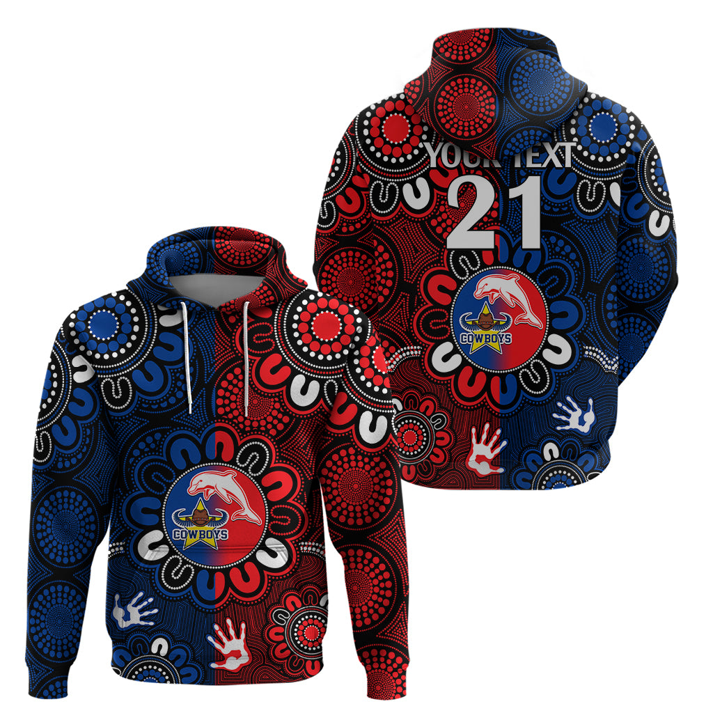 custom-text-and-number-nrl-dolphins-combine-cowboys-rugby-hoodie-indigenous-aboriginal-style