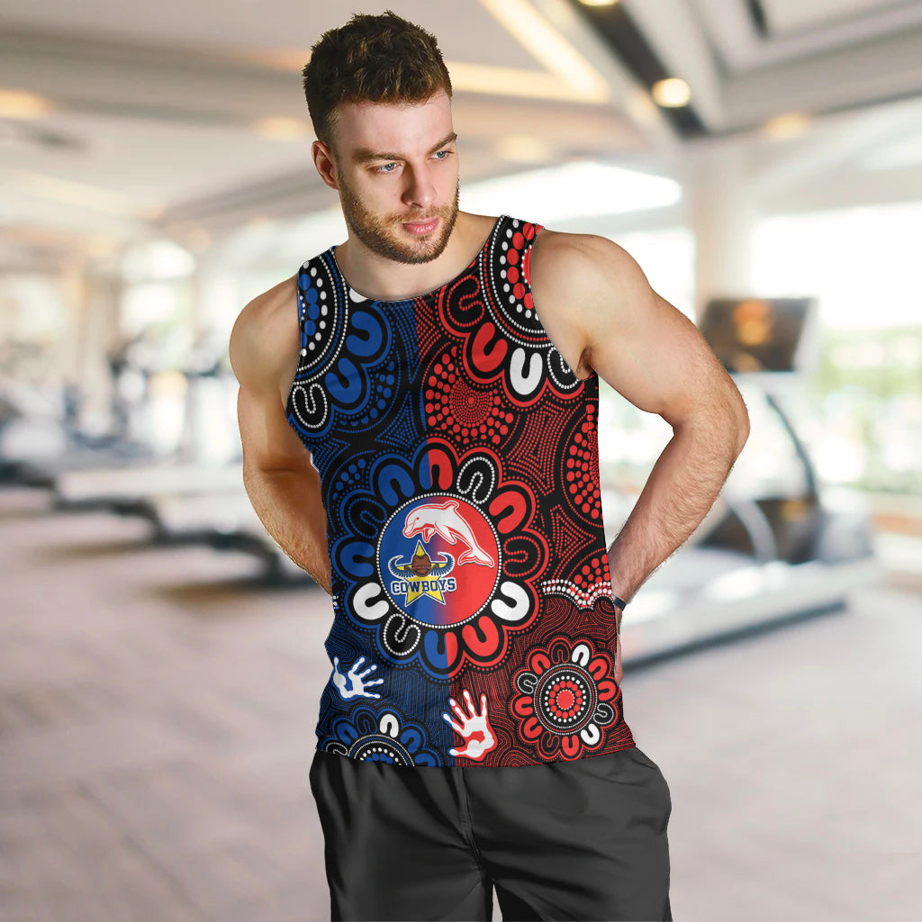 custom-text-and-number-nrl-dolphins-combine-cowboys-rugby-men-tank-top-indigenous-aboriginal-style