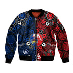 custom-text-and-number-nrl-dolphins-combine-cowboys-rugby-sleeve-zip-bomber-jacket-indigenous-aboriginal-style