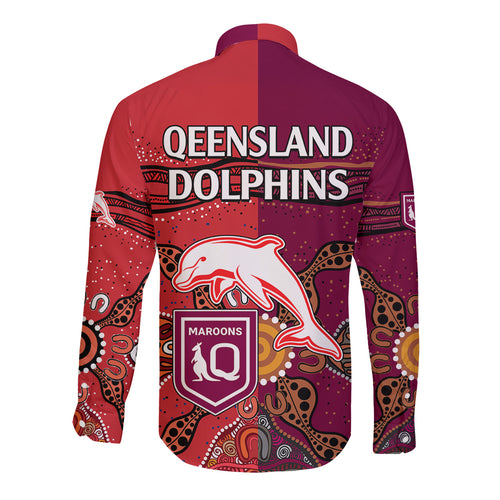nrl-dolphins-combine-queensland-origin-long-sleeve-button-shirt-aboriginal-2023