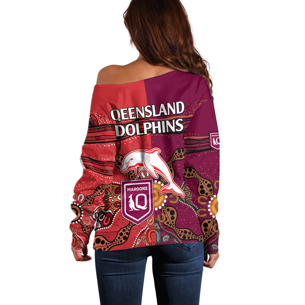 nrl-dolphins-combine-queensland-origin-off-shoulder-sweater-aboriginal-2023