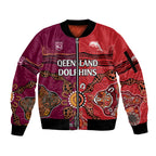 nrl-dolphins-combine-queensland-origin-sleeve-zip-bomber-jacket-aboriginal-2023
