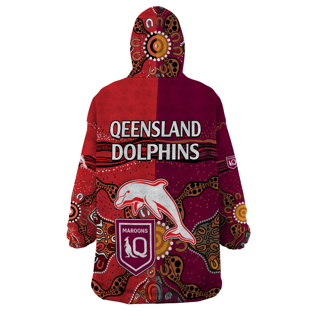 nrl-dolphins-combine-queensland-origin-wearable-blanket-hoodie-aboriginal-2023