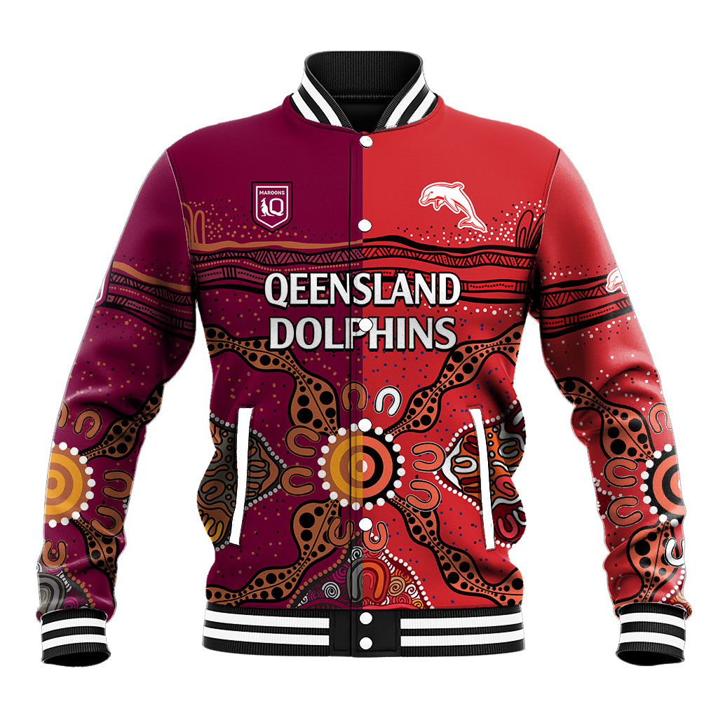 custom-text-and-number-nrl-dolphins-combine-queensland-origin-baseball-jacket-aboriginal-2023