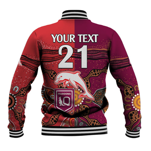 custom-text-and-number-nrl-dolphins-combine-queensland-origin-baseball-jacket-aboriginal-2023