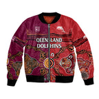 custom-text-and-number-nrl-dolphins-combine-queensland-origin-bomber-jacket-aboriginal-2023