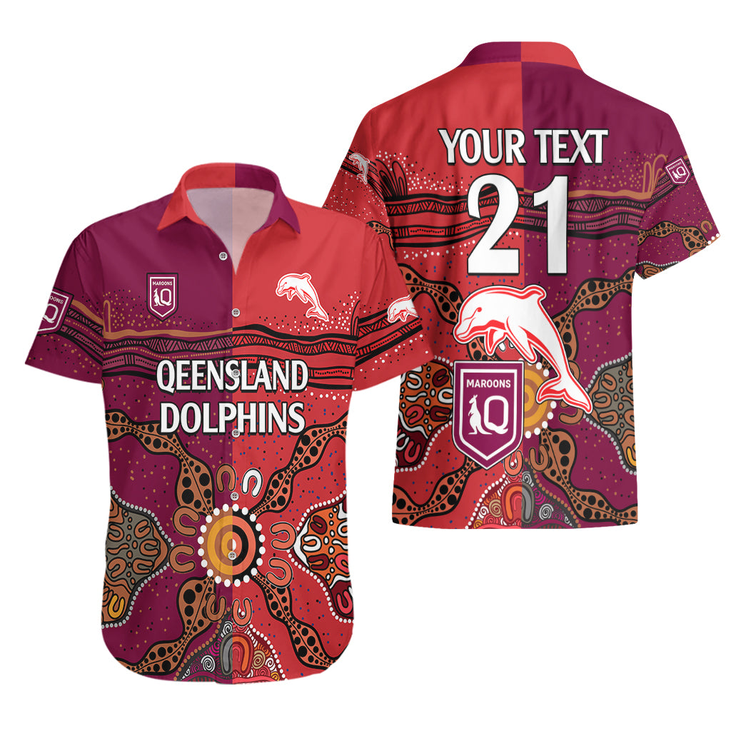 custom-text-and-number-nrl-dolphins-combine-queensland-origin-hawaiian-shirt-aboriginal-2023