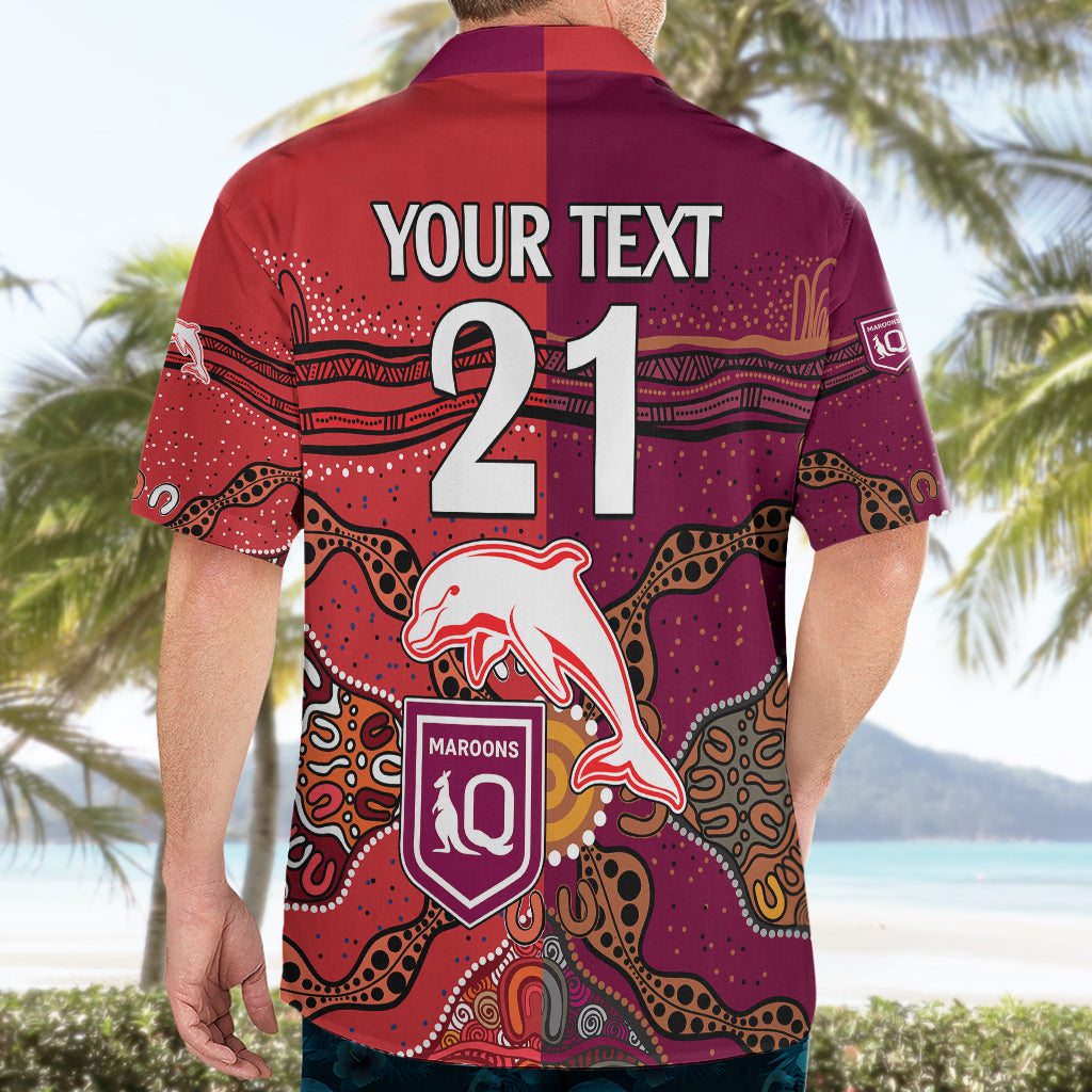 custom-text-and-number-nrl-dolphins-combine-queensland-origin-hawaiian-shirt-aboriginal-2023
