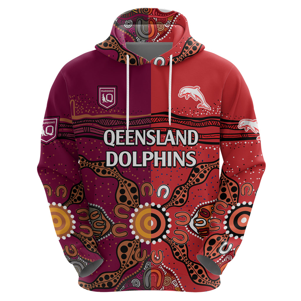 custom-text-and-number-nrl-dolphins-combine-queensland-origin-hoodie-aboriginal-2023