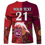 custom-text-and-number-nrl-dolphins-combine-queensland-origin-long-sleeve-shirt-aboriginal-2023