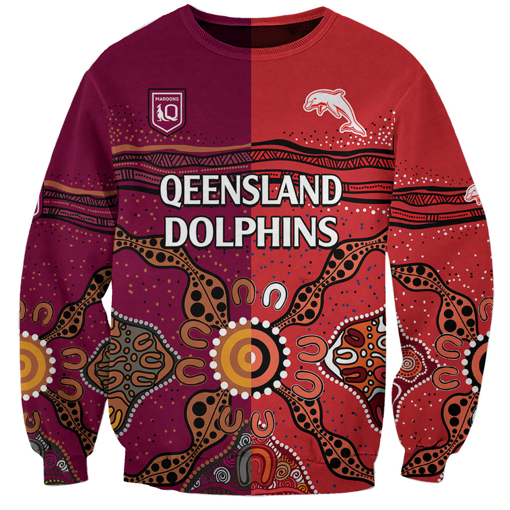 custom-text-and-number-nrl-dolphins-combine-queensland-origin-sweatshirt-aboriginal-2023