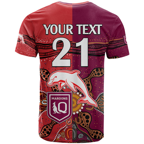 custom-text-and-number-nrl-dolphins-combine-queensland-origin-t-shirt-aboriginal-2023