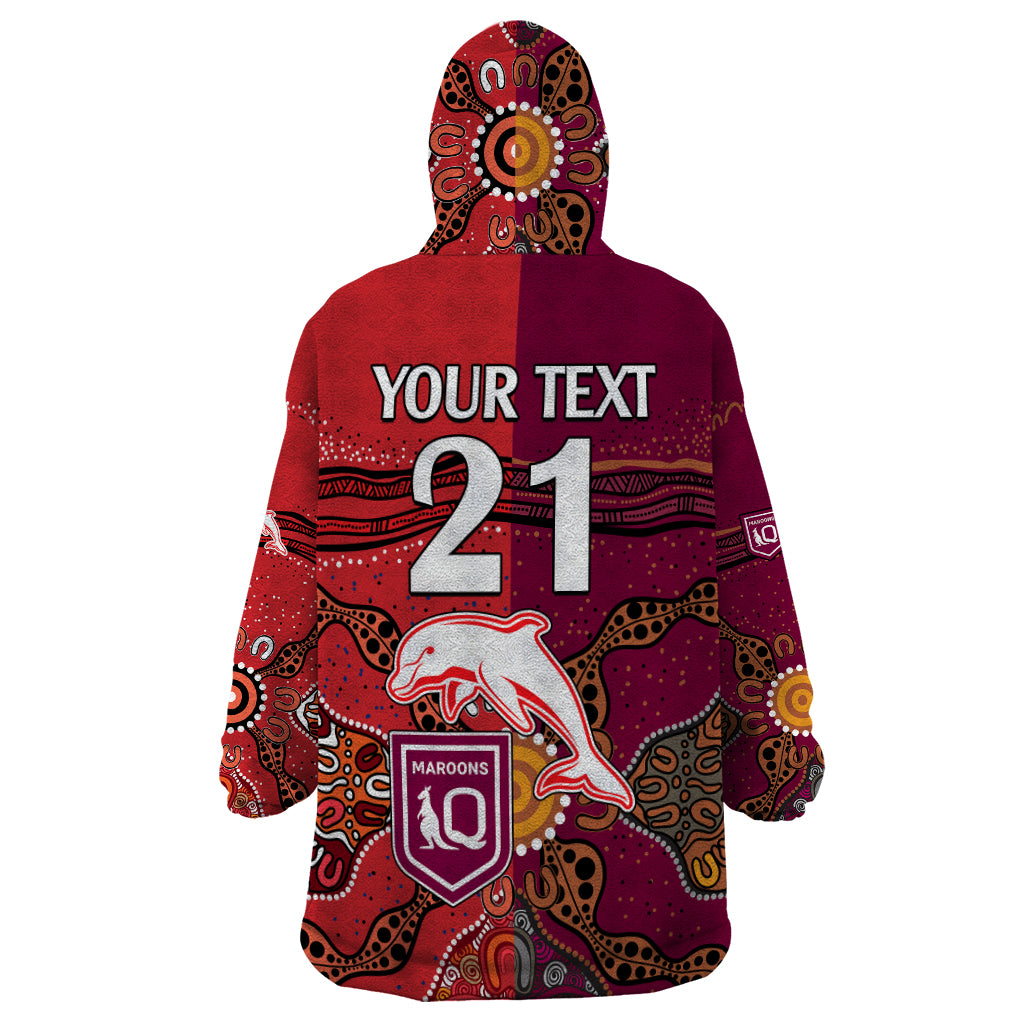 custom-text-and-number-nrl-dolphins-combine-queensland-origin-wearable-blanket-hoodie-aboriginal-2023