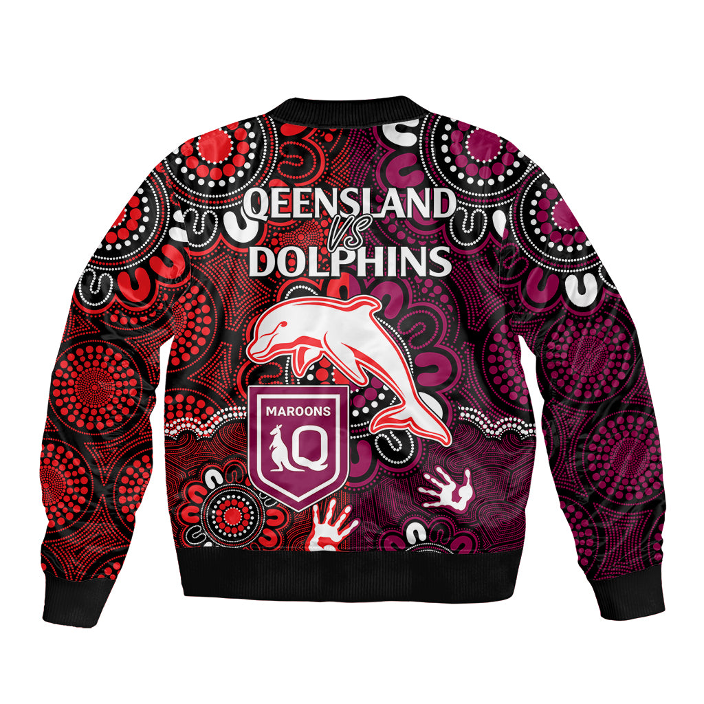 nrl-dolphins-combine-queensland-origin-bomber-jacket-indigenous-aboriginal-style