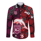 nrl-dolphins-combine-queensland-origin-long-sleeve-button-shirt-indigenous-aboriginal-style