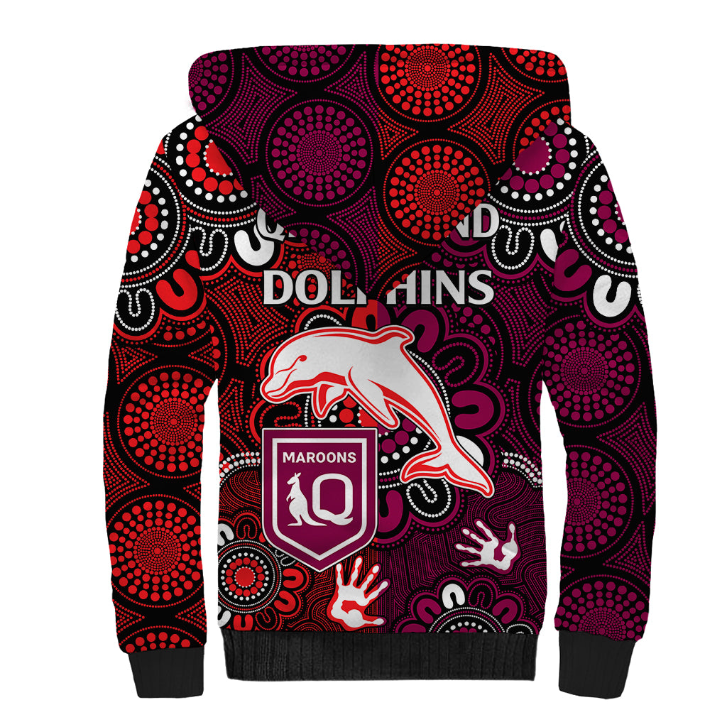 nrl-dolphins-combine-queensland-origin-sherpa-hoodie-indigenous-aboriginal-style