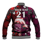 custom-text-and-number-nrl-dolphins-combine-queensland-origin-baseball-jacket-indigenous-aboriginal-style