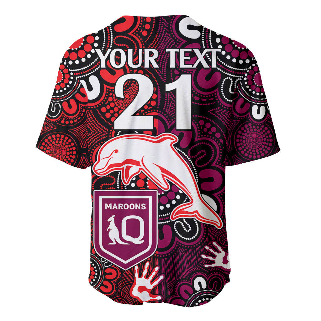 custom-text-and-number-nrl-dolphins-combine-queensland-origin-baseball-jersey-indigenous-aboriginal-style