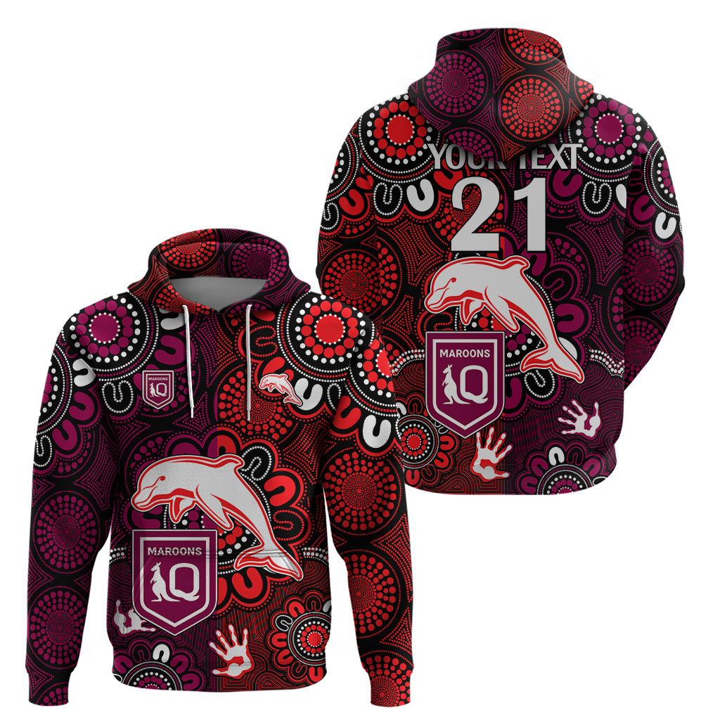 custom-text-and-number-nrl-dolphins-combine-queensland-origin-hoodie-indigenous-aboriginal-style