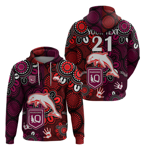 custom-text-and-number-nrl-dolphins-combine-queensland-origin-hoodie-indigenous-aboriginal-style
