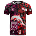 custom-text-and-number-nrl-dolphins-combine-queensland-origin-t-shirt-indigenous-aboriginal-style