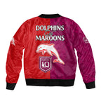 nrl-dolphins-combine-queensland-origin-bomber-jacket-sporty-style-2023
