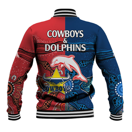 nrl-half-dolphins-and-half-cowboys-rugby-baseball-jacket-aboriginal-2023