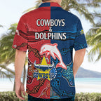 nrl-half-dolphins-and-half-cowboys-rugby-hawaiian-shirt-aboriginal-2023