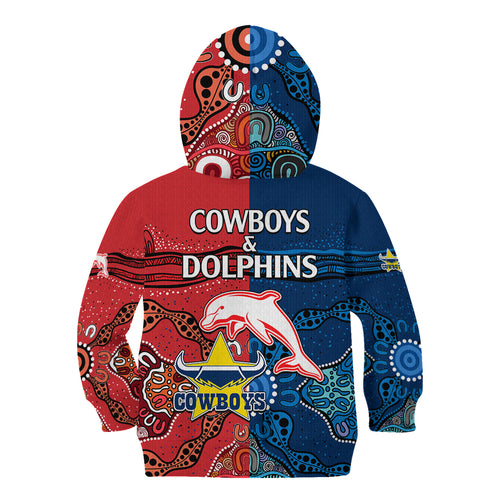 nrl-half-dolphins-and-half-cowboys-rugby-kid-hoodie-aboriginal-2023
