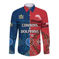 nrl-half-dolphins-and-half-cowboys-rugby-long-sleeve-button-shirt-aboriginal-2023