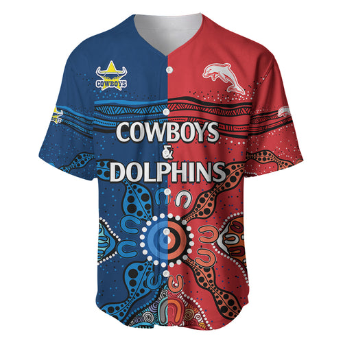custom-text-and-number-nrl-half-dolphins-and-half-cowboys-rugby-baseball-jersey-aboriginal-2023