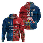 custom-text-and-number-nrl-half-dolphins-and-half-cowboys-rugby-hoodie-aboriginal-2023