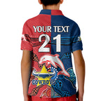 custom-text-and-number-nrl-half-dolphins-and-half-cowboys-rugby-kid-polo-shirt-aboriginal-2023