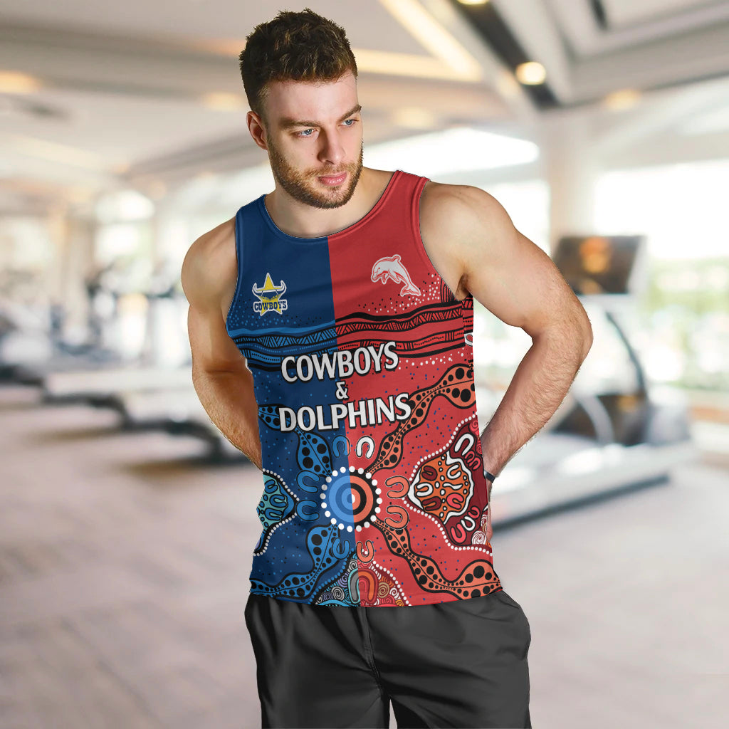 custom-text-and-number-nrl-half-dolphins-and-half-cowboys-rugby-men-tank-top-aboriginal-2023