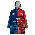 custom-text-and-number-nrl-half-dolphins-and-half-cowboys-rugby-wearable-blanket-hoodie-aboriginal-2023