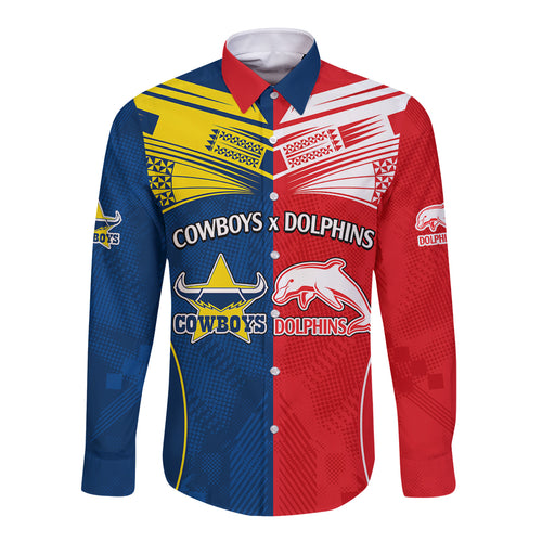 nrl-half-dolphins-and-half-cowboys-rugby-long-sleeve-button-shirt-sporty-style