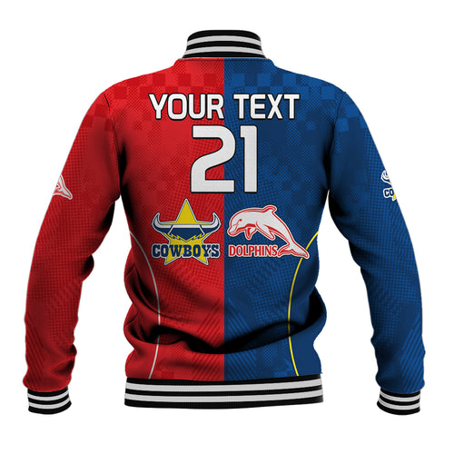 custom-text-and-number-nrl-half-dolphins-and-half-cowboys-rugby-baseball-jacket-sporty-style