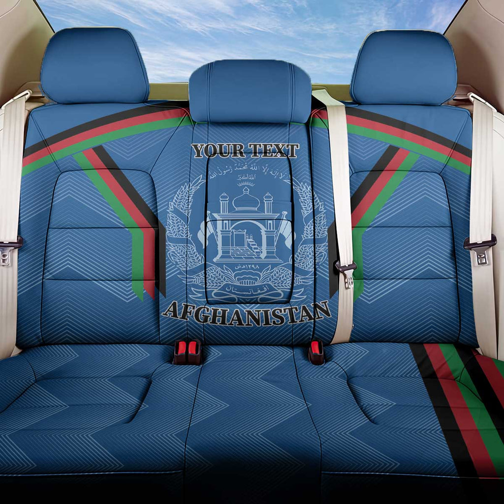 Custom Afghanistan Cricket Back Car Seat Cover Afghan Coat Of Arm with Special Flag