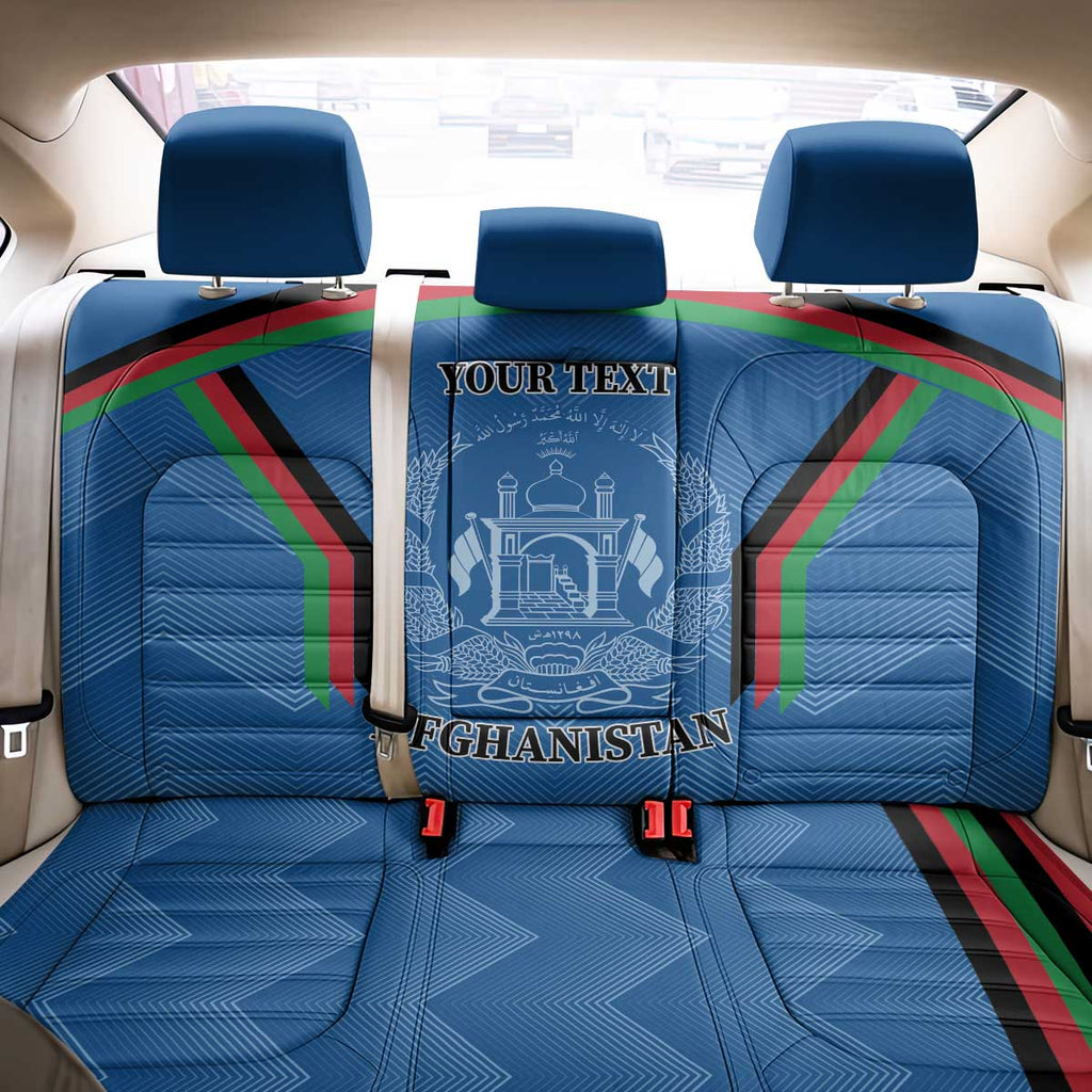 Custom Afghanistan Cricket Back Car Seat Cover Afghan Coat Of Arm with Special Flag