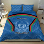 Custom Afghanistan Cricket Bedding Set Afghan Coat Of Arm with Special Flag