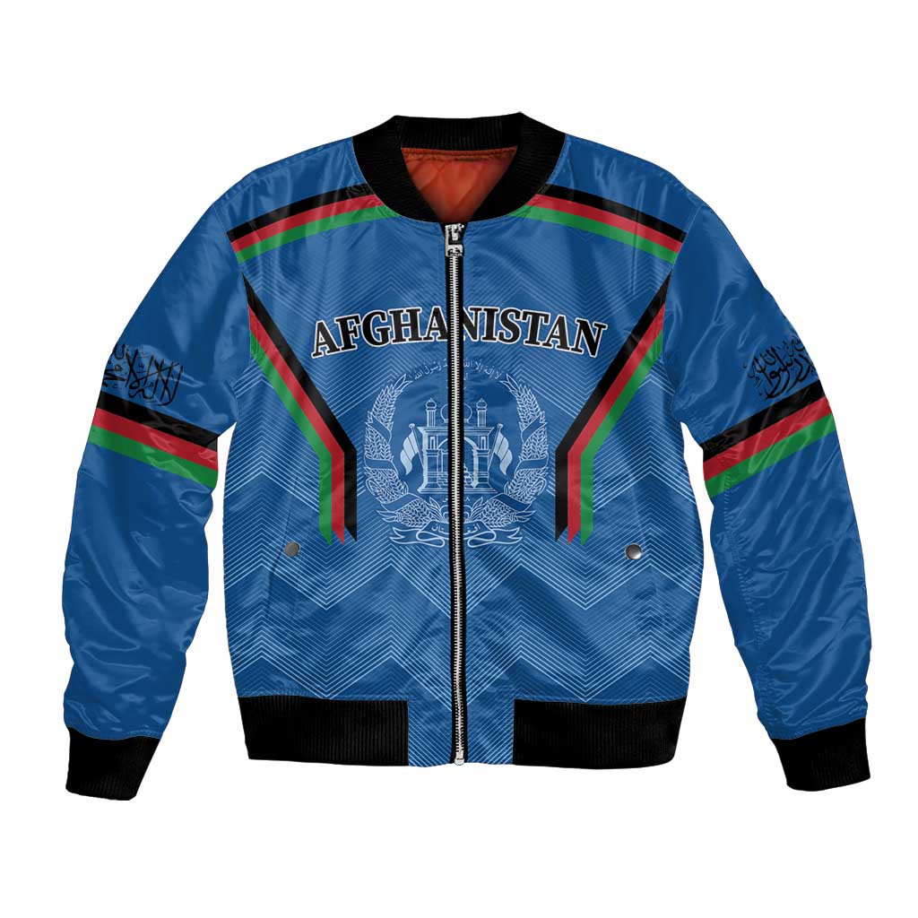Custom Afghanistan Cricket Bomber Jacket Afghan Coat Of Arm with Special Flag