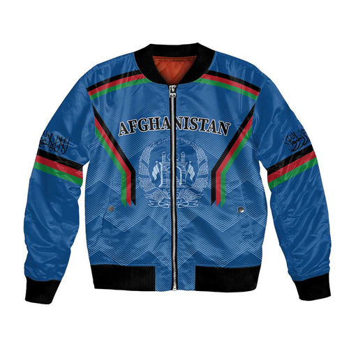 Custom Afghanistan Cricket Bomber Jacket Afghan Coat Of Arm with Special Flag