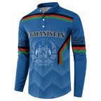 Custom Afghanistan Cricket Button Sweatshirt Afghan Coat Of Arm with Special Flag