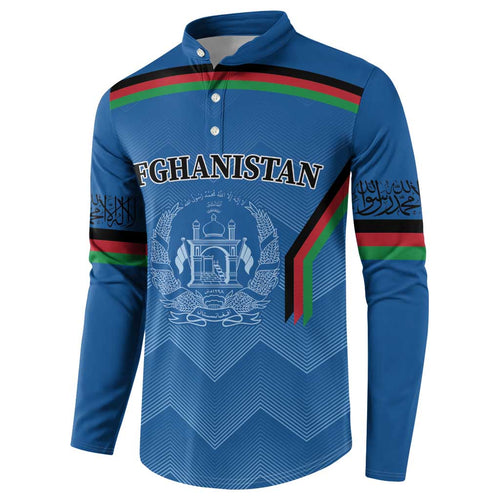 Custom Afghanistan Cricket Button Sweatshirt Afghan Coat Of Arm with Special Flag
