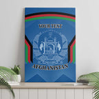 Custom Afghanistan Cricket Canvas Wall Art Afghan Coat Of Arm with Special Flag
