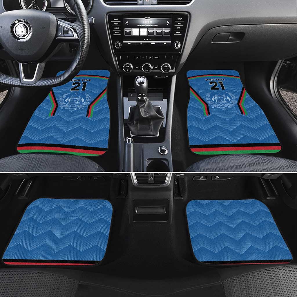 Custom Afghanistan Cricket Car Mats Afghan Coat Of Arm with Special Flag