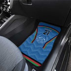 Custom Afghanistan Cricket Car Mats Afghan Coat Of Arm with Special Flag
